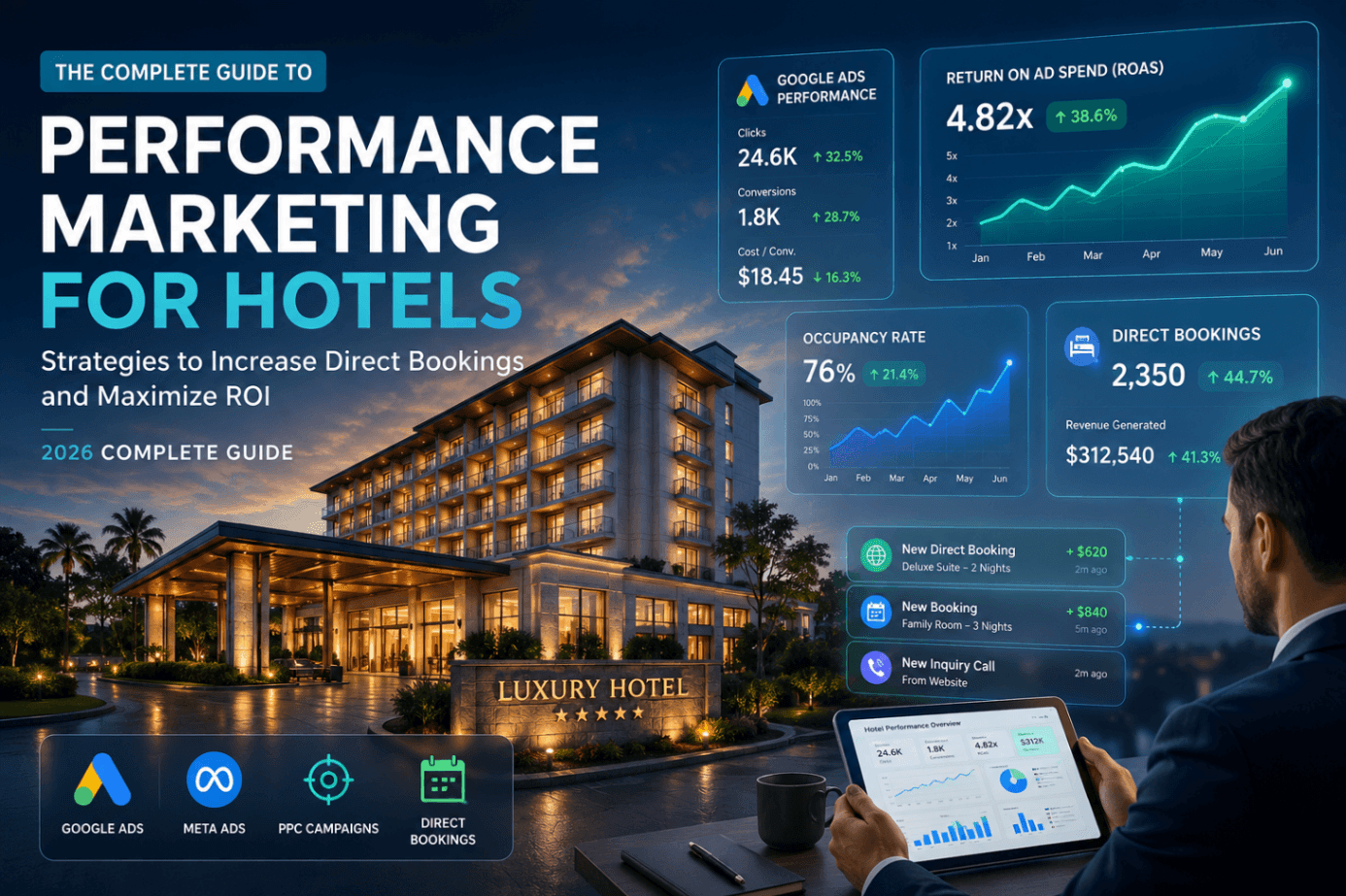 The Complete Guide to Performance Marketing for Hotels: Strategies to Increase Direct Bookings and Maximize ROI (2026)